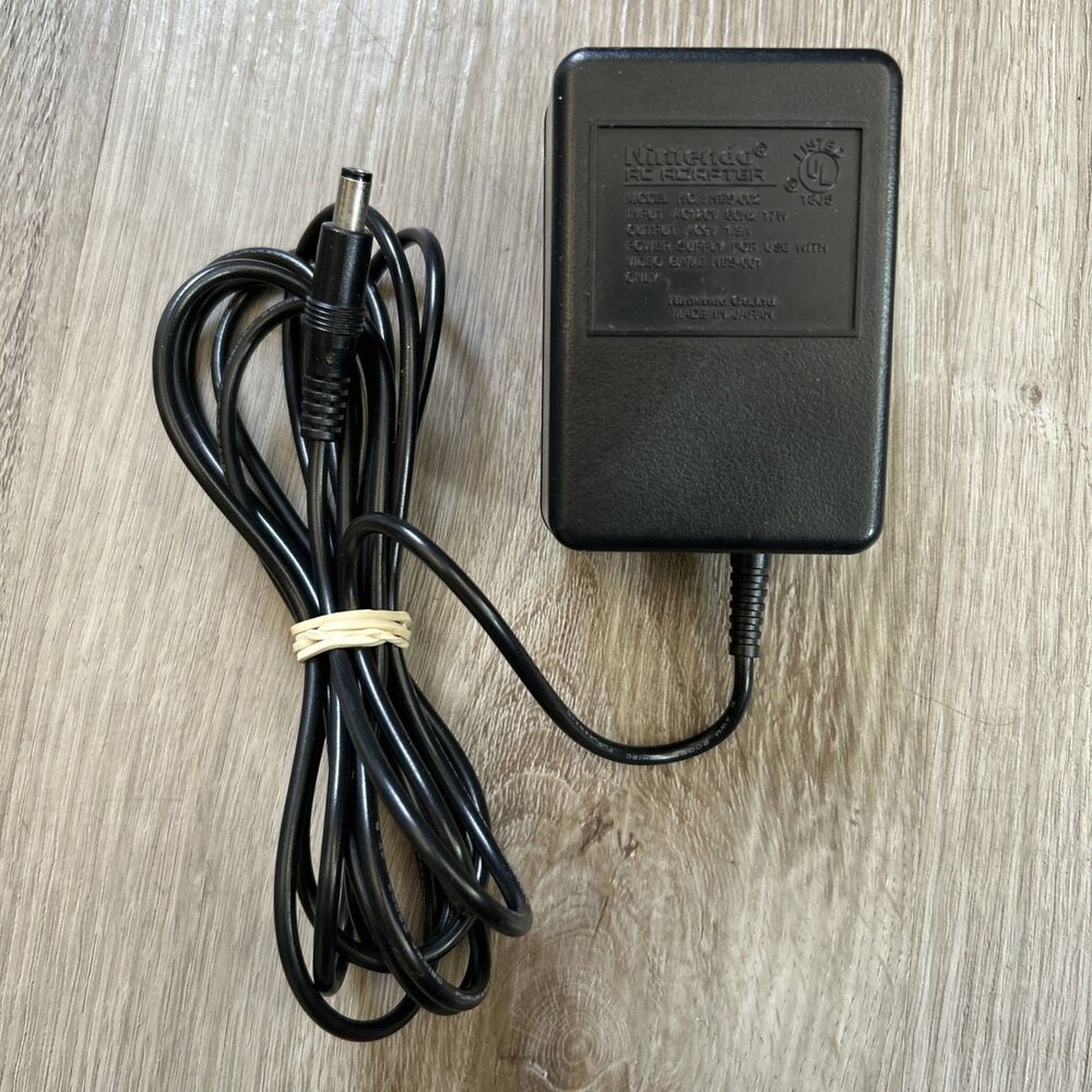 Nintendo NES Original AC Adapter Power Supply Cord OEM NES-002 Official Tested